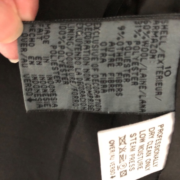 Liz Wear Vintage Navy Black Houndstooth Jacket/Blazer - Picture 15 of 15